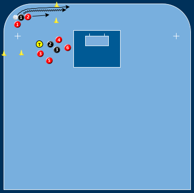 Blå Röd Pressa Pressen