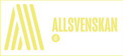 Allsvenskan liggande logga ram - gul