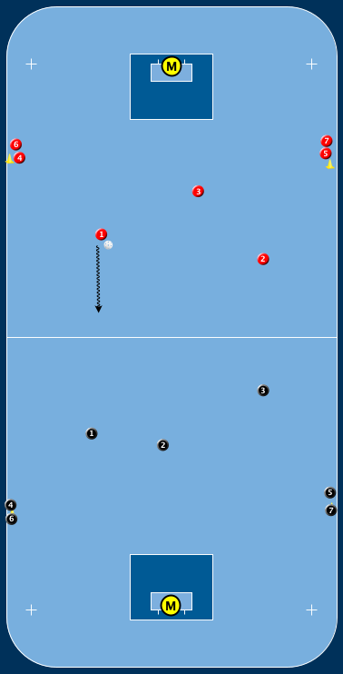 Blå Röd Kontring Stora Coast To Coast