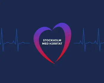 Stockholm med Hjärtat dator