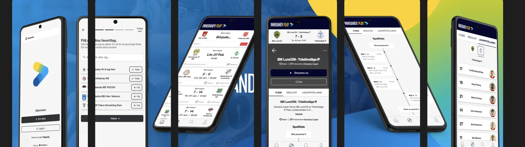 Screenshot Innebandyplay Appen 250901