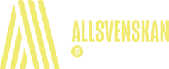Allsvenskan liggande logga - gul